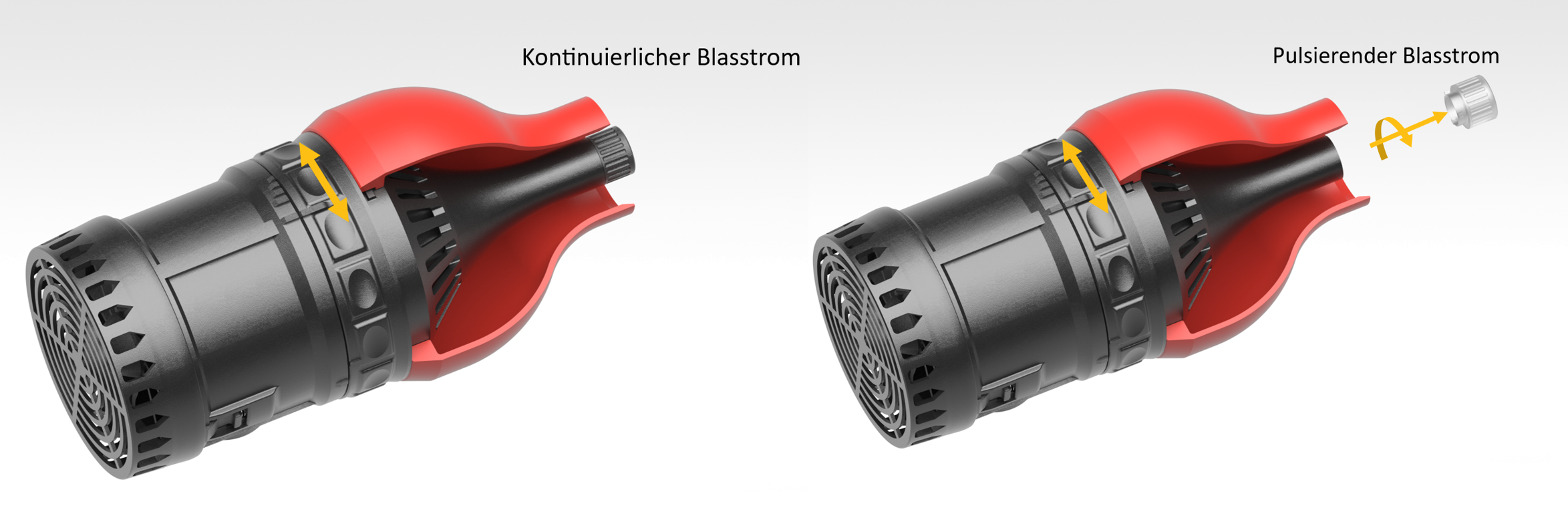 Staubhexe pulsierender Blasstrom